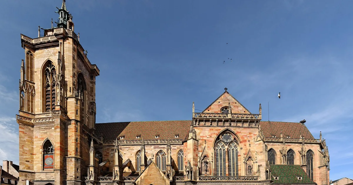 L'église Saint-Martin, église gothique construite aux XIIIe et XIVe siècles à Colmar